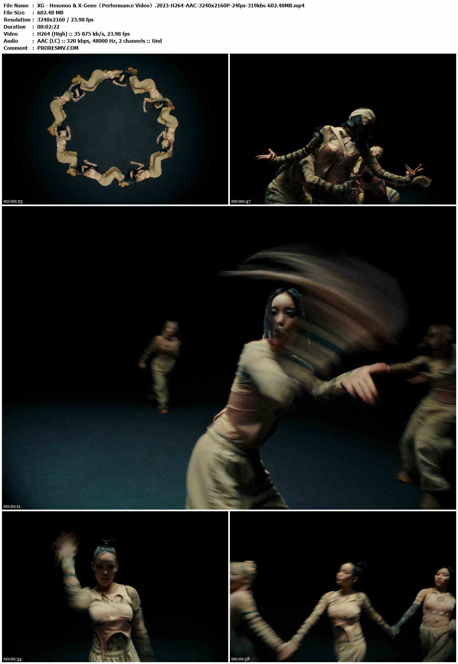 XG - Hesonoo & X-Gene（Performance Video）.2023-H264-AAC-3240x2160P-24fps-319kbs-602.48MB官方MV_高清MV